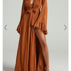 Showpo long sleev maxi dress